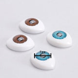 Maxbell 16Pcs Half Round Hollow Acrylic Fake Eyes Eyeballs Doll making Repair 5mm/16mm