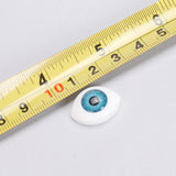 Maxbell 4 Color 8pcs Oval Hollow Back Plastic Eyes For Doll Mask DIY 10mm