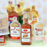 Maxbell 6pcs Miniature Wine Whisky Bottles 1/12 Dollhouse