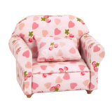 Maxbell 1/12 Dollhouse Miniature Single Sofa Light Pink