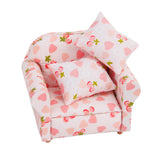 Maxbell 1/12 Dollhouse Miniature Single Sofa Light Pink