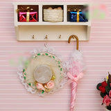 Maxbell 1:12 DOLLHOUSE Miniature Furniture Wooden SHELF drawer Cabinet & Wall Rack White