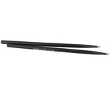 Maxbell 2 Pairs Maple Wood Drumsticks 5A Drum sticks wooden tips Red & Black Music Band