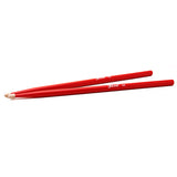 Maxbell 2 Pairs Maple Wood Drumsticks 5A Drum sticks wooden tips for Music Band Blue Red