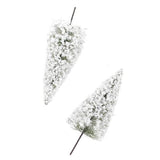 Maxbell 40pcs Snow Covered Model Trees Train Railroad Winter Park Garden Scene Ho N Z