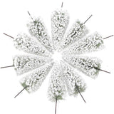 Maxbell 40pcs Snow Covered Model Trees Train Railroad Winter Park Garden Scene Ho N Z