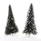 Maxbell 20pcs Model Cedar Trees White snow winter forest train railway Game Scene layout