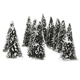 Maxbell 8xLots 10 1/150 Scenery Cedar Trees Miniatures Set for Parking Scenery Accs