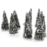 Maxbell 8xLots 10 1/150 Scenery Cedar Trees Miniatures Set for Parking Scenery Accs
