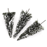 Maxbell 8xLots 10 1/150 Scenery Cedar Trees Miniatures Set for Parking Scenery Accs