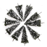 Maxbell 40pcs Snow Covered Model Trees Train Railroad Winter Park Garden Scene Ho N Z