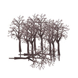 Maxbell 15x10pcs Scenery Landscape Model Bare Tree Trunk Decorations 12cm