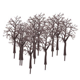 Maxbell 8x10pcs Scenery Landscape Model Bare Tree Trunk Decorations 12cm
