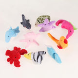 Maxbell 10 Pcs Velvet Sea Animals Finger Puppets Set