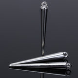 Maxbell Spike Charms 35mm Silver 50pcs