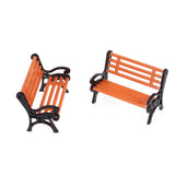 Maxbell 20 Painted Railway Train Passenger People Figures 1:25 + 5 Park Bench Model 1:30