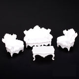 Maxbell 4pcs Set Antique Sofa Set Model 1:25