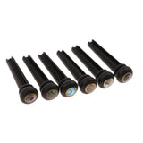 Maxbell 20x6pcs Abalone Dot Guitar Bridge End Pin Set For Acoustic Guitars