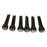 Maxbell 20x6pcs Abalone Dot Guitar Bridge End Pin Set For Acoustic Guitars