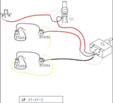 Maxbell Guitar Wiring Harness Prewired 2V/2T for   LP