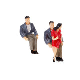 Maxbell 12xPainted Model Train Passenger People Figures Scale 1:150 Approx.100pcs