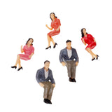 Maxbell 100 Painted + 100 White Model Train Passenger People Figure Scenes 1:150 N Scale