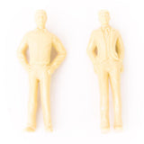 Maxbell 40pcs Painted + Unpainted Model Train Passenger People Figures Scale 1:25