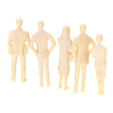 Maxbell 8x20pcs Unpainted Miniature Model Train People Figures 1:30