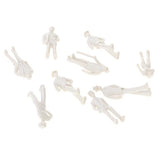 Maxbell 100 Unpainted Model People Figures 1:75 OO scale+5 park bench Scenery layout