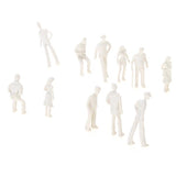 Maxbell 100 Unpainted Model People Figures 1:75 OO scale+5 park bench Scenery layout