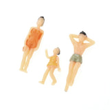 Maxbell 100 Painted Model Train Passenger +20 Beach Pool People Figures N Scale 1:150