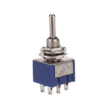 Maxbell 2x Blue Toggle Switch Double Pole Double Throw ON-OFF-ON Guitar Amp 3 Way