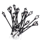 Maxbell 5 Model Train Bench Chair scenery layout 1:75 HO+20PCS Single Head Lamppost Lamp