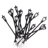 Maxbell 5 Model Train Bench Chair scenery layout 1:75 HO+20PCS Single Head Lamppost Lamp