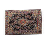 Maxbell Black Miniatures Dollhouse Carpet Furniture Doll House Rug