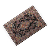 Maxbell Black Miniatures Dollhouse Carpet Furniture Doll House Rug