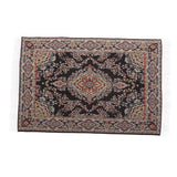 Maxbell Black Miniatures Dollhouse Carpet Furniture Doll House Rug