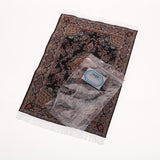 Maxbell Black Miniatures Dollhouse Carpet Furniture Doll House Rug