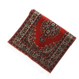 Maxbell Red Miniatures Dollhouse Carpet Furniture Doll House Rug
