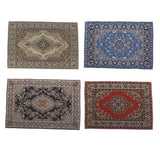 Maxbell Red Miniatures Dollhouse Carpet Furniture Doll House Rug