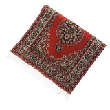 Maxbell Red Miniatures Dollhouse Carpet Furniture Doll House Rug