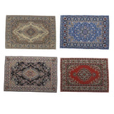 Maxbell Red Miniatures Dollhouse Carpet Furniture Doll House Rug