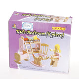 Maxbell DIY 1/12 Dollhouse Miniatures Furniture Bunk Bed Cradle Chair Set Toys Decor