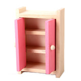 Maxbell Wooden Toy Room Set Dollhouse Furniture Accessory Rose Red