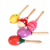 Fashion Wooden Egg Rattles Toys Children Gift