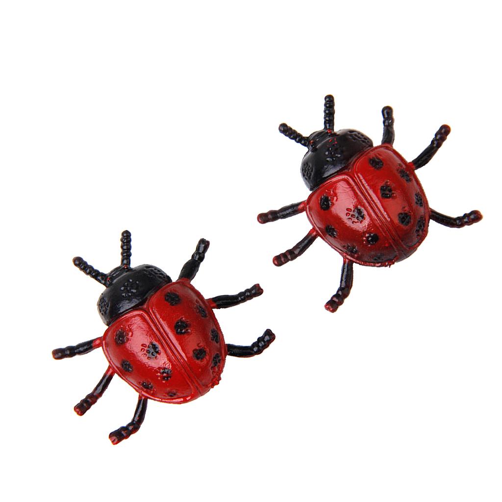 2pcs Ladybird Ladybug Toy Insect Animal Lovely Kids Home Decoration