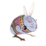 Maxbell 3pcs Wind Up Tin Toy Clockwork Jumping Frog rabbit pecking bird vintage gift