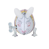 Maxbell 3pcs Wind Up Tin Toy Clockwork Jumping Frog rabbit pecking bird vintage gift