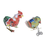 Maxbell Wind Up Clockwork Tin Toys Jumping Frog, Pecking Bird & Cock Rooster Retro Gifts
