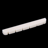 Maxbell 3pcs Cattle Bone Slotted Nuts for 6-string Electric Guitar Bass
